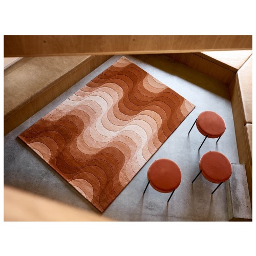 Orange Wave Rug 5