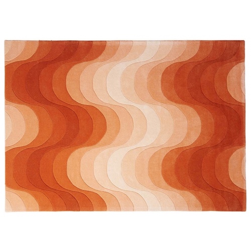 Orange Wave Rug 6