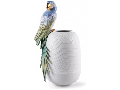 Macaw Bird Vase