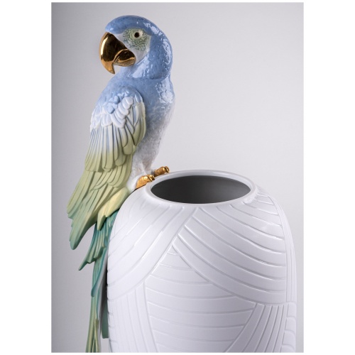 Macaw Bird Vase 11