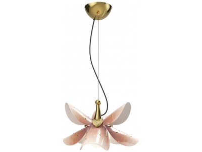 Blossom Hanging Lamp. Pink and Golden Luster. (CE/UK)