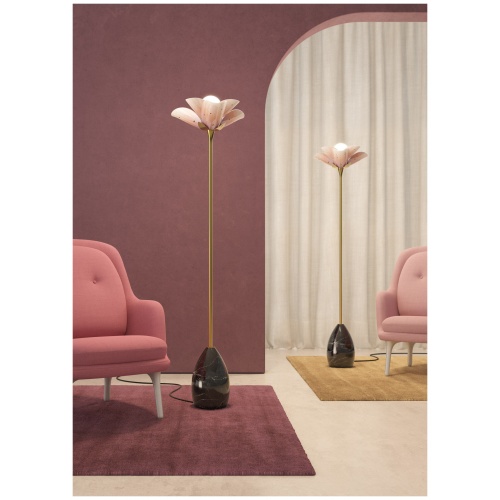 Blossom Floor Lamp. Pink and Golden Luster. (UK) 5