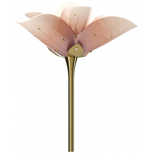 Blossom Floor Lamp. Pink and Golden Luster. (UK) 7