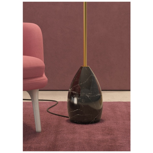 Blossom Floor Lamp. Pink and Golden Luster. (UK) 8