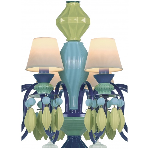 Belle de Nuit 12 Lights Chandelier. Green (CE/UK) 7