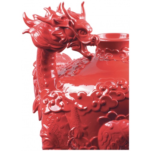 Dragon and Phoenix Vase 6