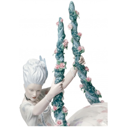 Rococo Lady on Swing Figurine 5