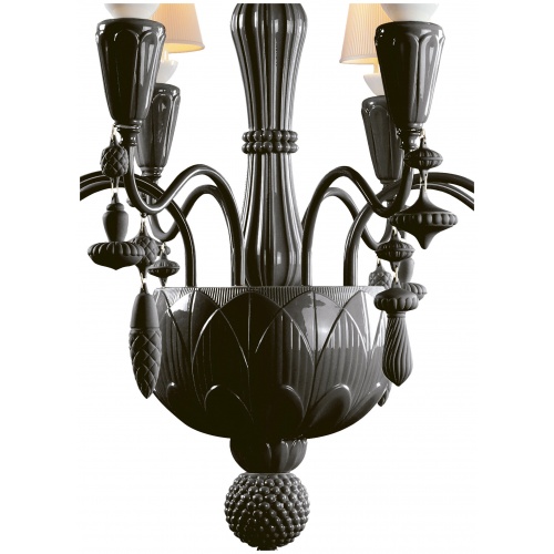 Ivy and Seed 8 Lights Chandelier. Absolute Black (CE/UK) 5