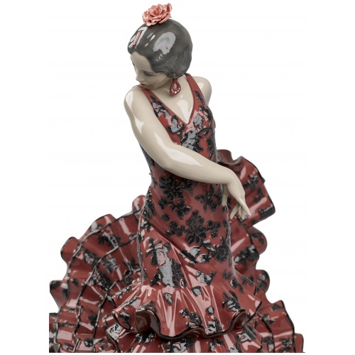 Flamenco Flair Woman Sculpture. Red 6