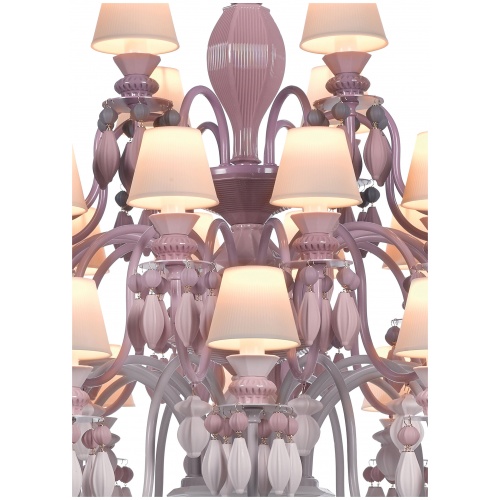 Belle de Nuit 40 Lights Chandelier. Pink (CE/UK) 8