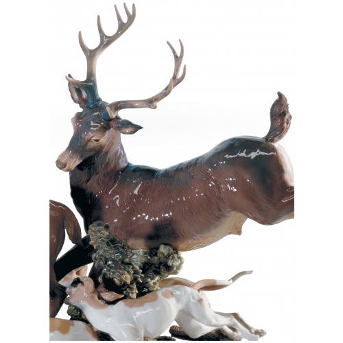 Pursued Deer Sculpture. Limited Edition 5