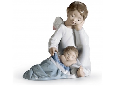 My Guardian Angel Blue Figurine