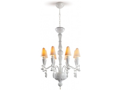 Ivy and Seed 8 Lights Chandelier. White (CE/UK)