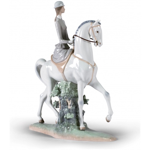 Woman on Horse Figurine 6