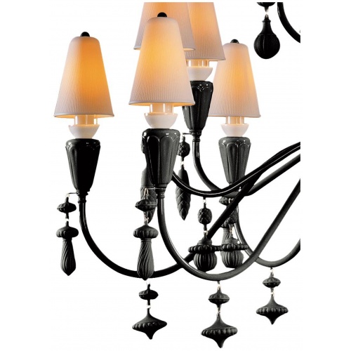 Ivy and Seed 32 Lights Chandelier. Large Model. Absolute Black (CE/UK) 8