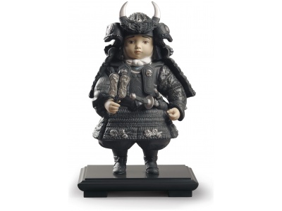 Warrior Boy Figurine. Silver Lustre. Limited Edition