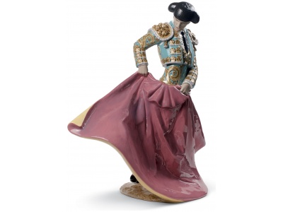 Matador Man Sculpture. Green Outfit. Limited Edition