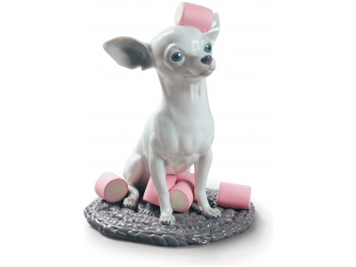 Chihuahua with Marshmallows Dog Figurine