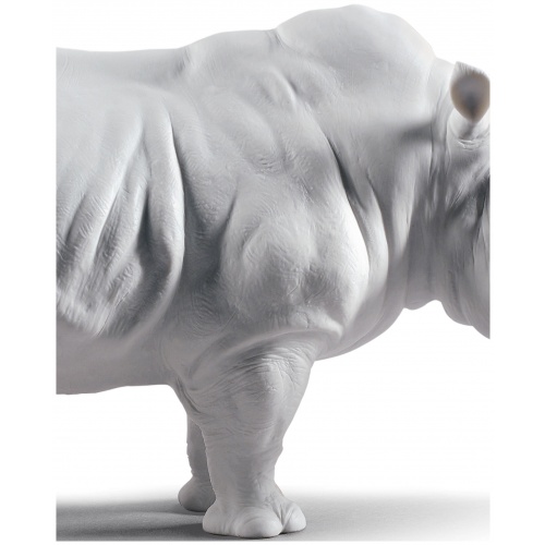 White Rhino Figurine. Matt 8