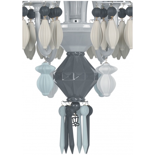 Belle de Nuit 12 Lights Chandelier. Black (CE/UK) 7