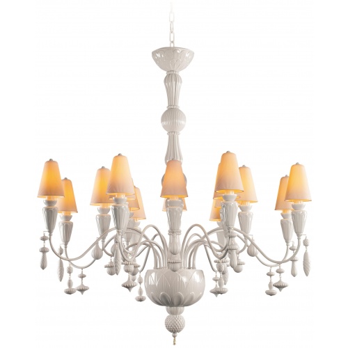 Ivy and Seed 16 Lights Chandelier. Medium Flat Model. White (CE/UK) 5