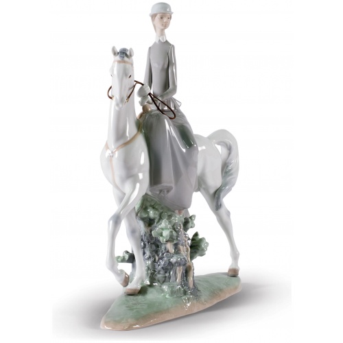 Woman on Horse Figurine 5