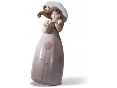 Little Rose Girl Figurine