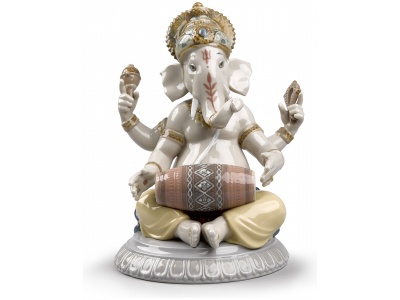 Mridangam Ganesha Figurine