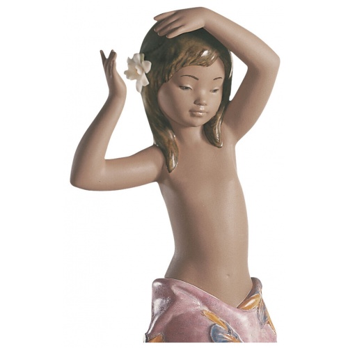 Tropical Flower Girl Figurine 5