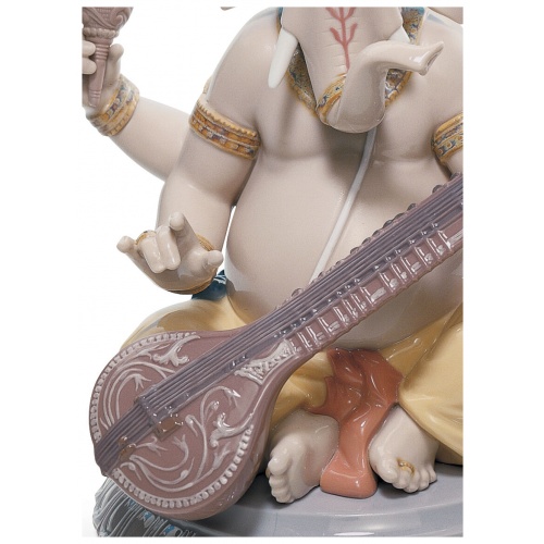 Veena Ganesha Figurine 8