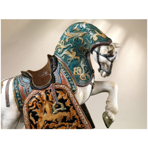 Oriental Horse Sculpture. Glazed. Limited Edition 8