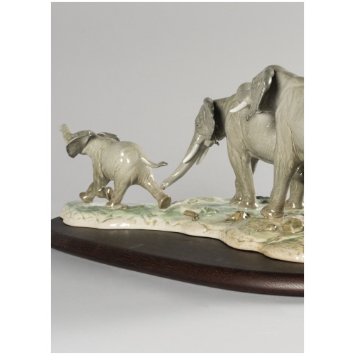 We Follow in Your Steps Elephants Sculpture 7