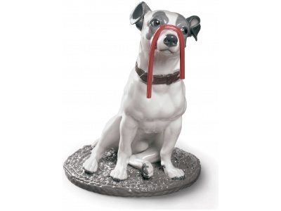 Jack Russell with Licorice Dog Figurine