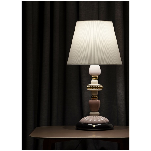 Firefly Table Lamp. Pink and Golden Luster. (UK) 8