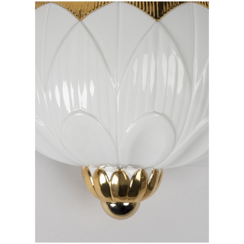 Ivy & Seed Wall Sconce. White and Gold. (CE/UK) 7