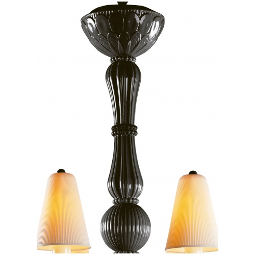 Ivy and Seed 8 Lights Chandelier. Absolute Black (CE/UK) 8