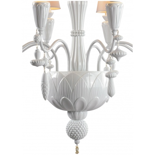 Ivy and Seed 8 Lights Chandelier. White (CE/UK) 7