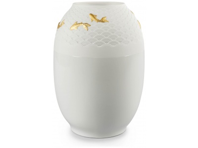 Koi Vase. Golden luster