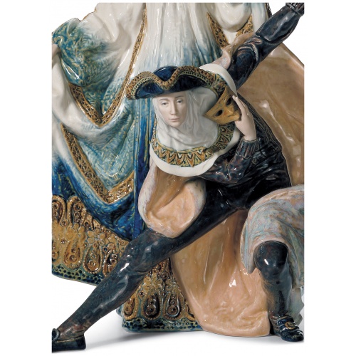 Venetian Carnival Couple Sculpture. Limited Edition 6