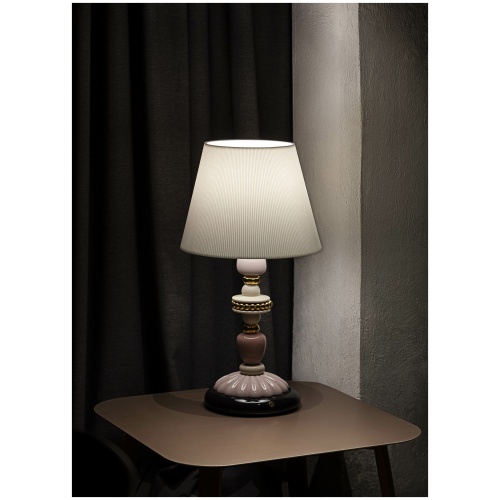 Firefly Table Lamp. Pink and Golden Luster. (UK) 6