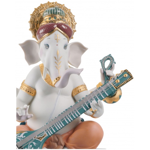 Veena Ganesha Figurine. Limited Edition 6