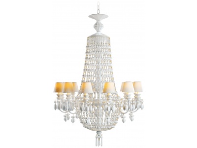 Winter Palace 12 Lights Chandelier. White 3