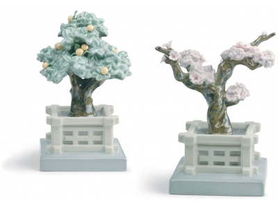 Japanese Tree Pots Figurine