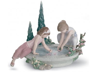 Petals in The Pond Children Figurine