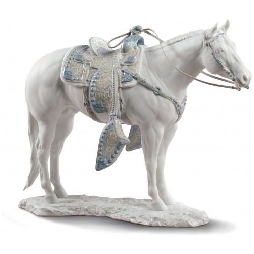 White Quarter Horse Sculpture 5