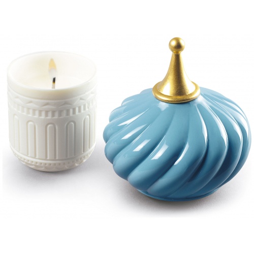 Turquoise Spire Candle 1001 Lights. Unbreakable Spirit Scent 5