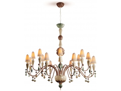 Ivy and Seed 16 Lights Chandelier. Large Flat Model. Spices (CE/UK)