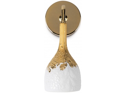 Naturofantastic. Wall Sconce. White und Gold. (CE/UK)