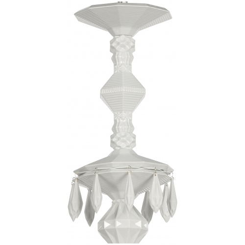 Belle de Nuit 24 Lights Chandelier. White (CE/UK) 6