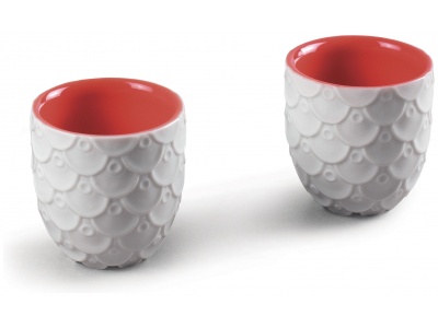 Chinese Dragon Sake Cups. Set of 2 Glasses